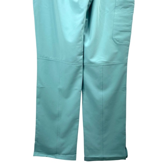 NEW Figs Kade Cargo Scrub Pants Size MT Tall turquoise green aqua blue - Picture 6 of 11